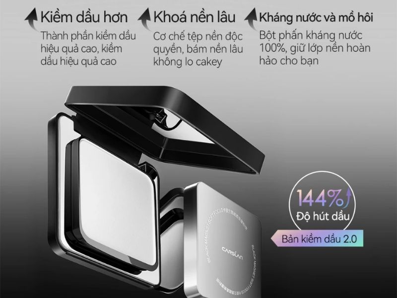 phấn phủ cho dầu mụn Carslan