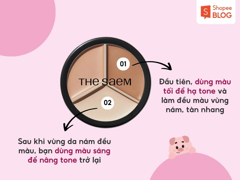 Cách che nám tàn nhang bằng kem che khuyết điểm