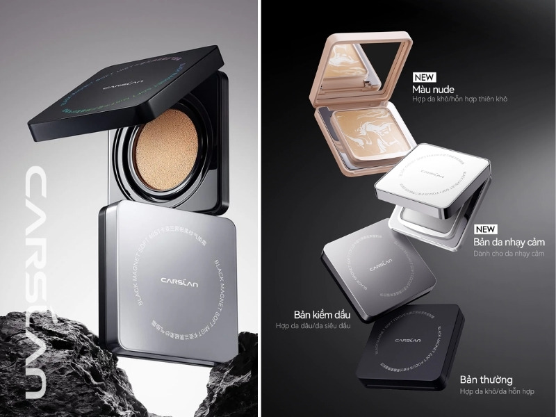 Các loại phấn phủ nén Carslan Black Magnet 2.0