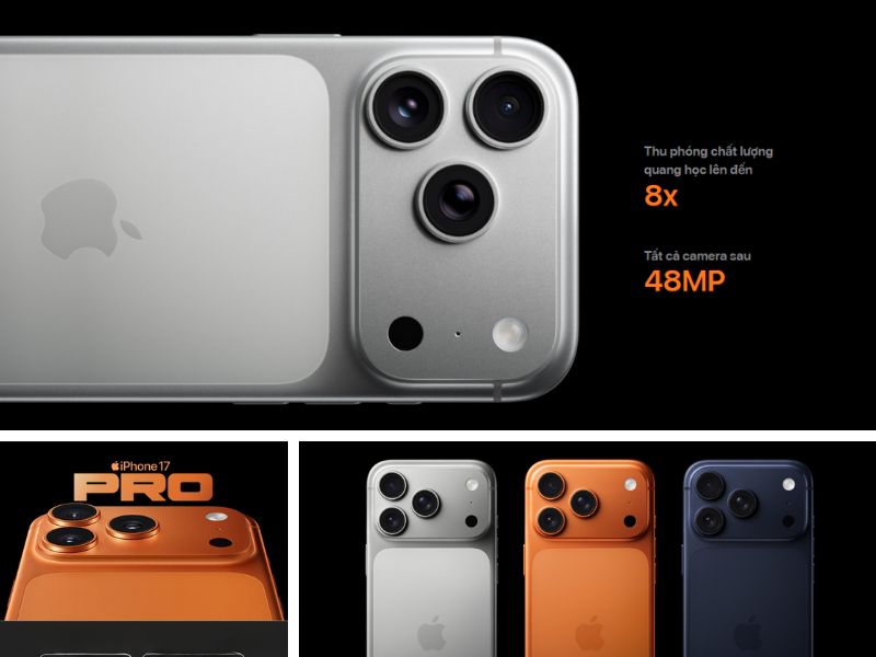 Cụm 3 camera 48MP - Zoom quang học lên đến 20x