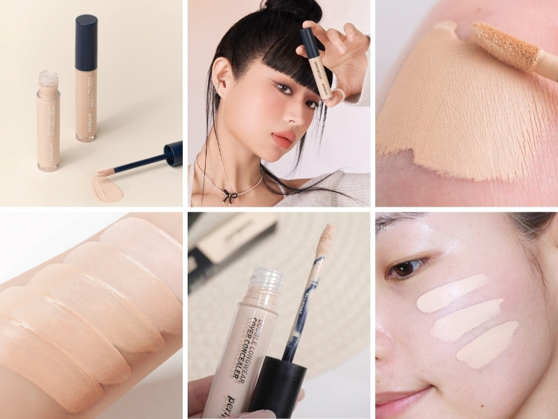Che khuyết điểm Peripera Double Long Wear Cover Concealer