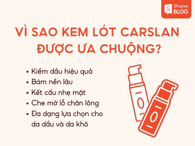  Kem lót Carslan có tốt không