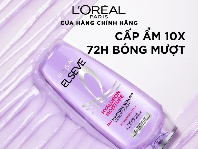 dầu gội Elseve Hyaluron Moisture 72H