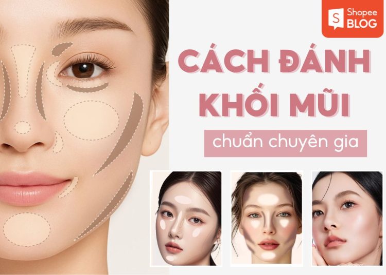cách đánh khối mũi