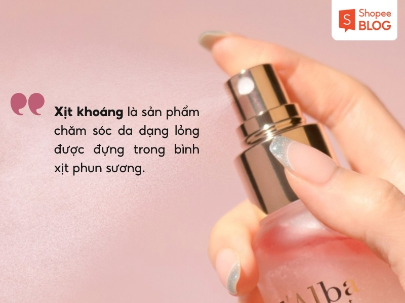 Khái niệm nước xịt khoáng là gì