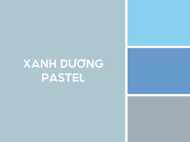 Màu xanh dương pastel 