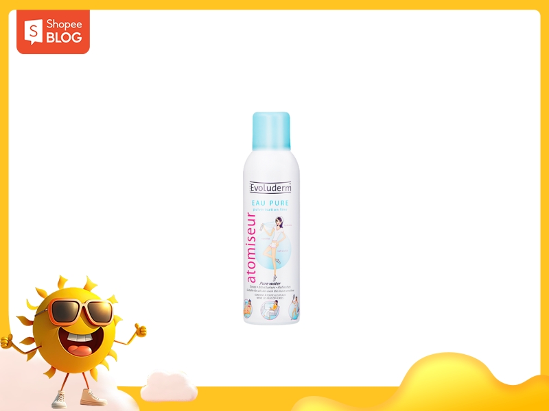 Xịt khoáng dưỡng ẩm Evoluderm Atomiseur Eau Pure 