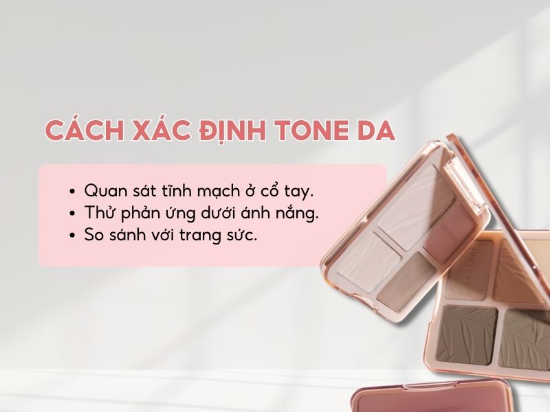 Cách xác định tone da đúng cách