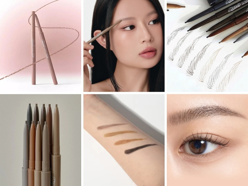 Chì kẻ lông mày lâu trôi Peripera Speedy Skinny Brow
