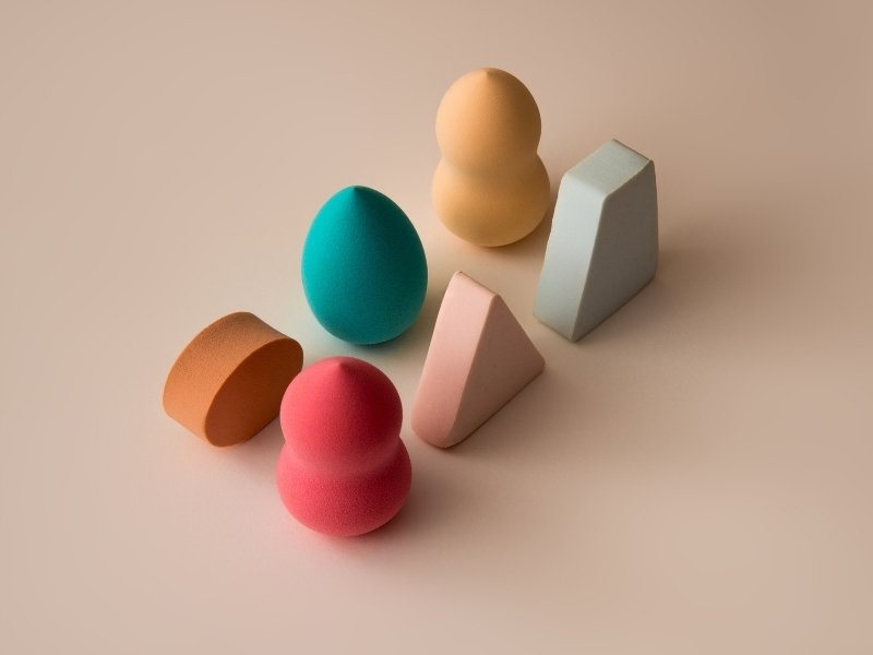 mút trang điểm vạt xéo