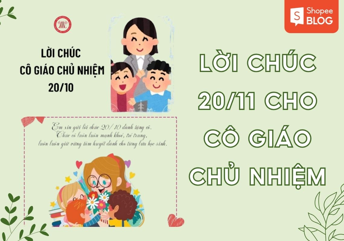lời chúc 20_11 cho cô giáo chủ nhiệm