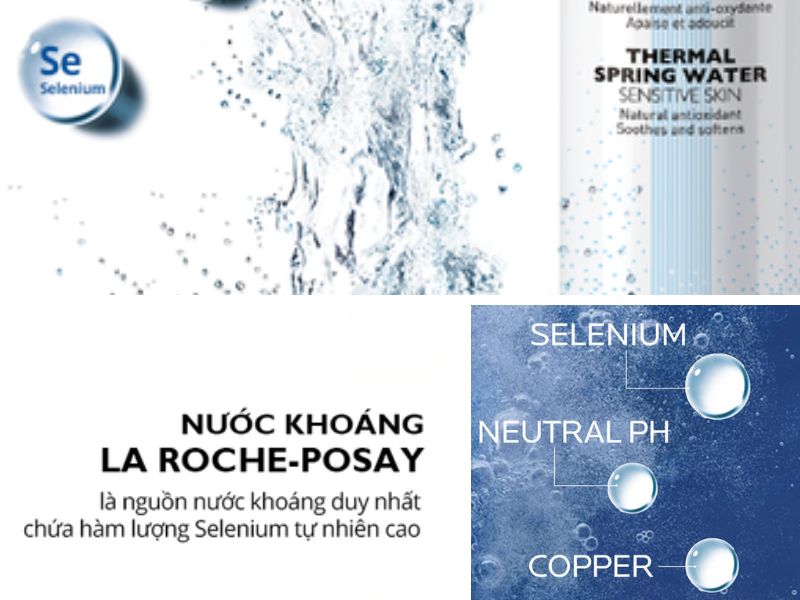 Thành phần xịt khoáng la roche posay thiên nhiên phù hợp với da nhạy cảm 