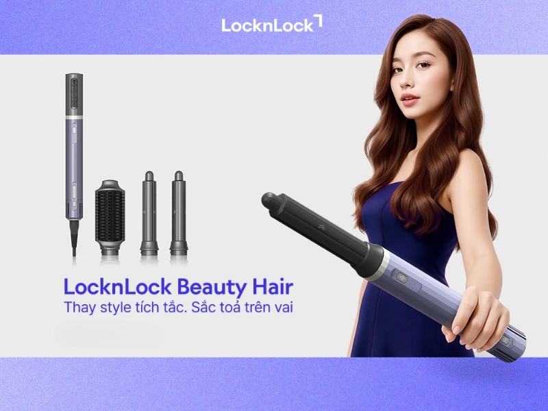 máy sấy tạo kiểu LocknLock
