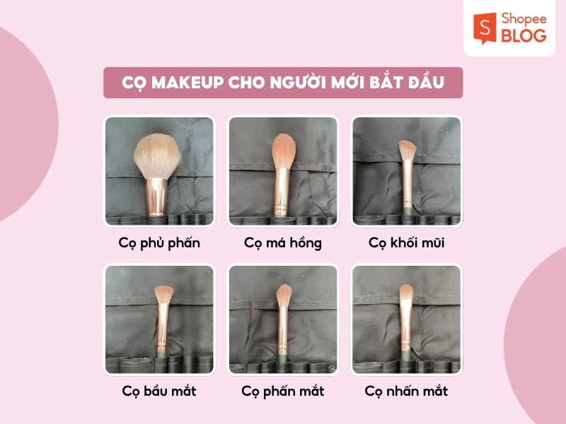 Cọ trang điểm cho người mới học makeup
