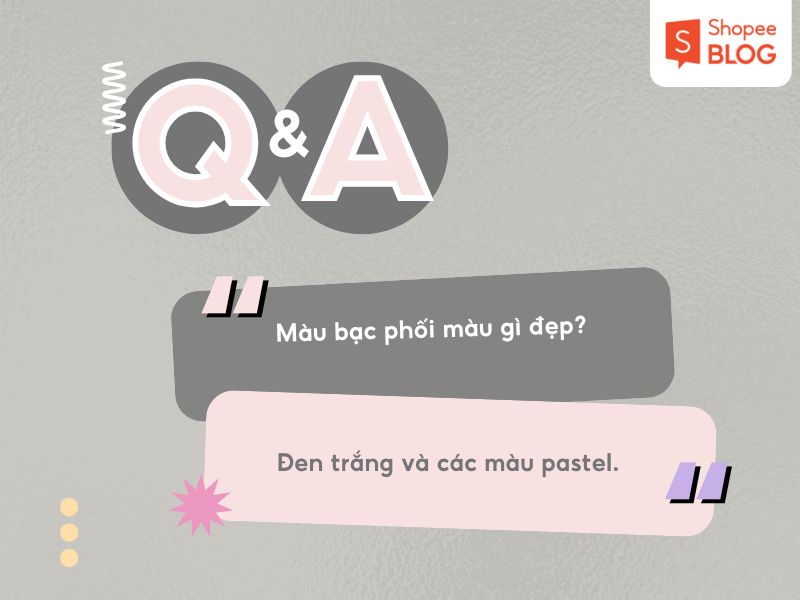 Màu bạc phối màu gì