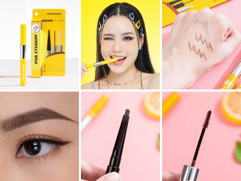 Review chì kẻ mày lâu trôi Lemonade Dual Eyebrow