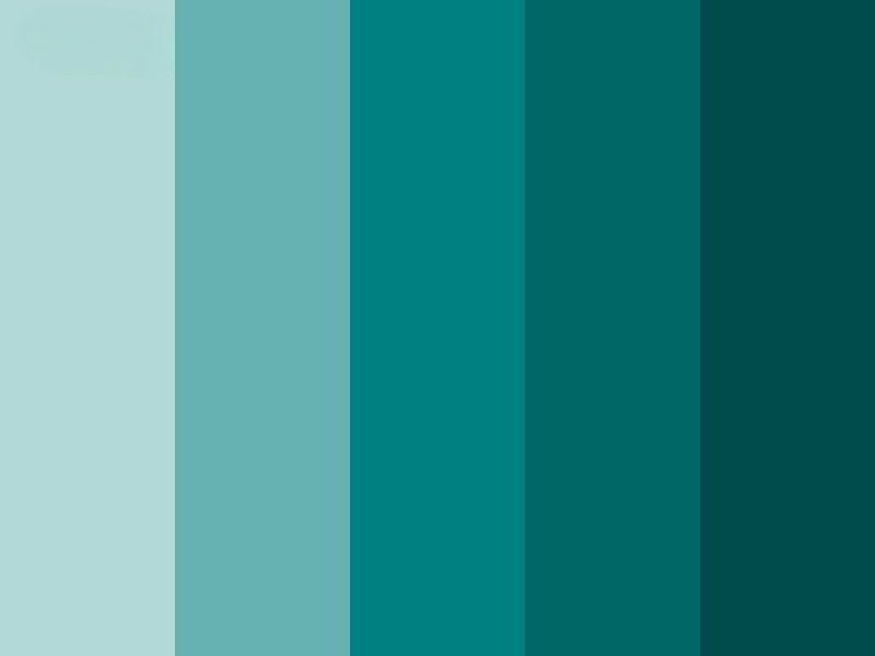 Các sắc độ của màu xanh cổ vịt