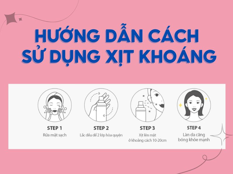 Cách sử dụng xịt khoáng cho da dầu