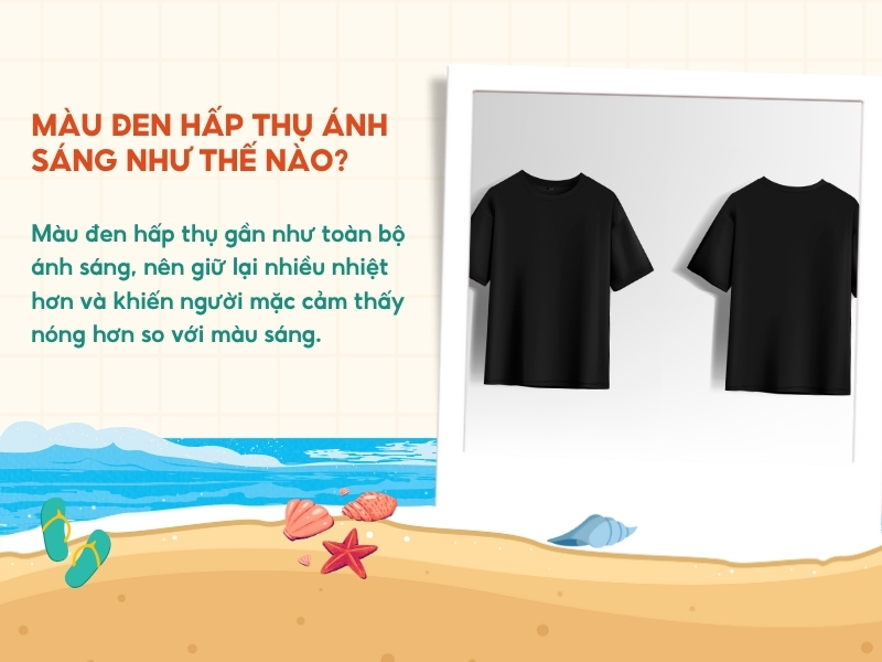 Nguyên tắc hấp thụ ánh nắng của gam màu đen