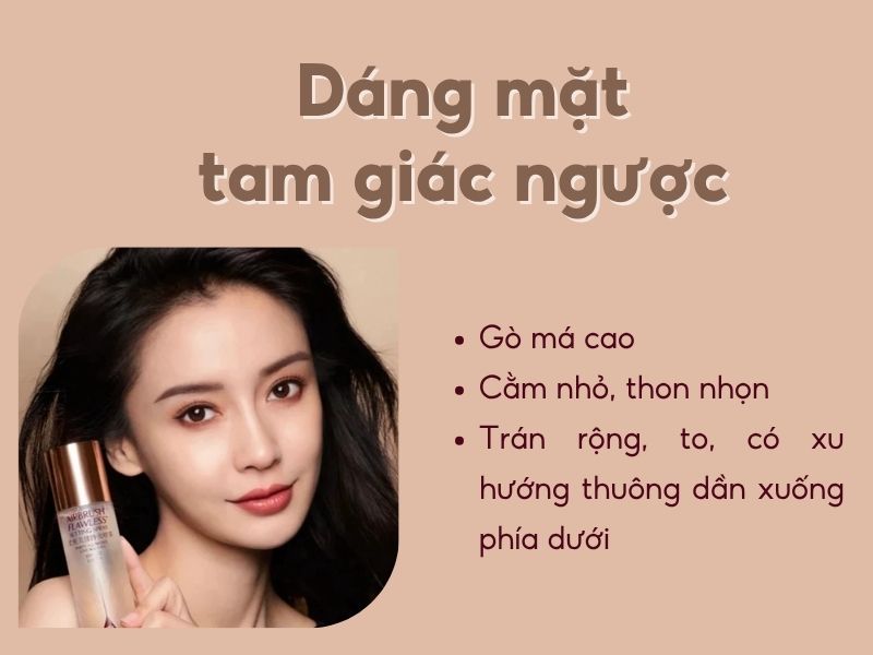 Dáng mặt tam giác ngược