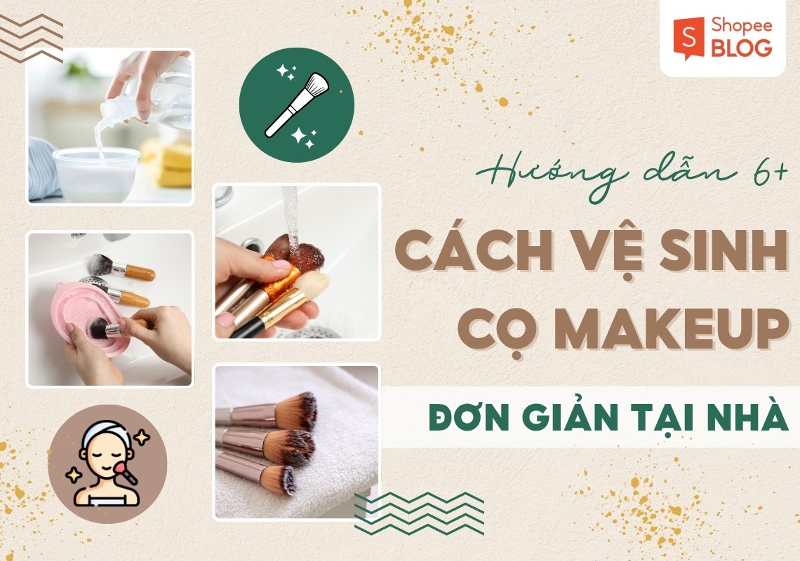 cách vệ sinh cọ trang điểm