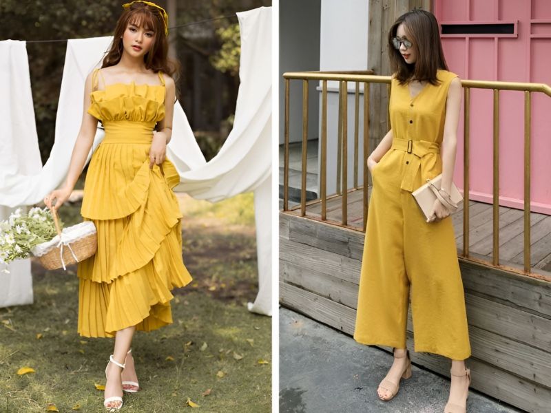 Phối đồ màu vàng chanh 