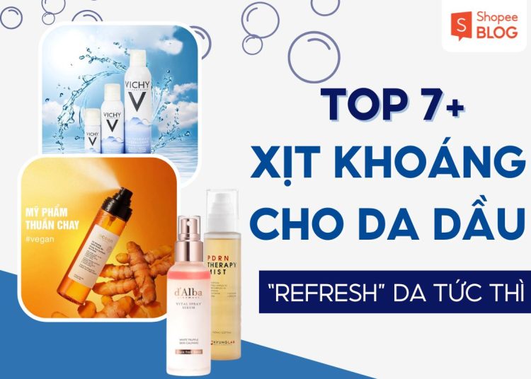 xịt khoáng cho da dầu