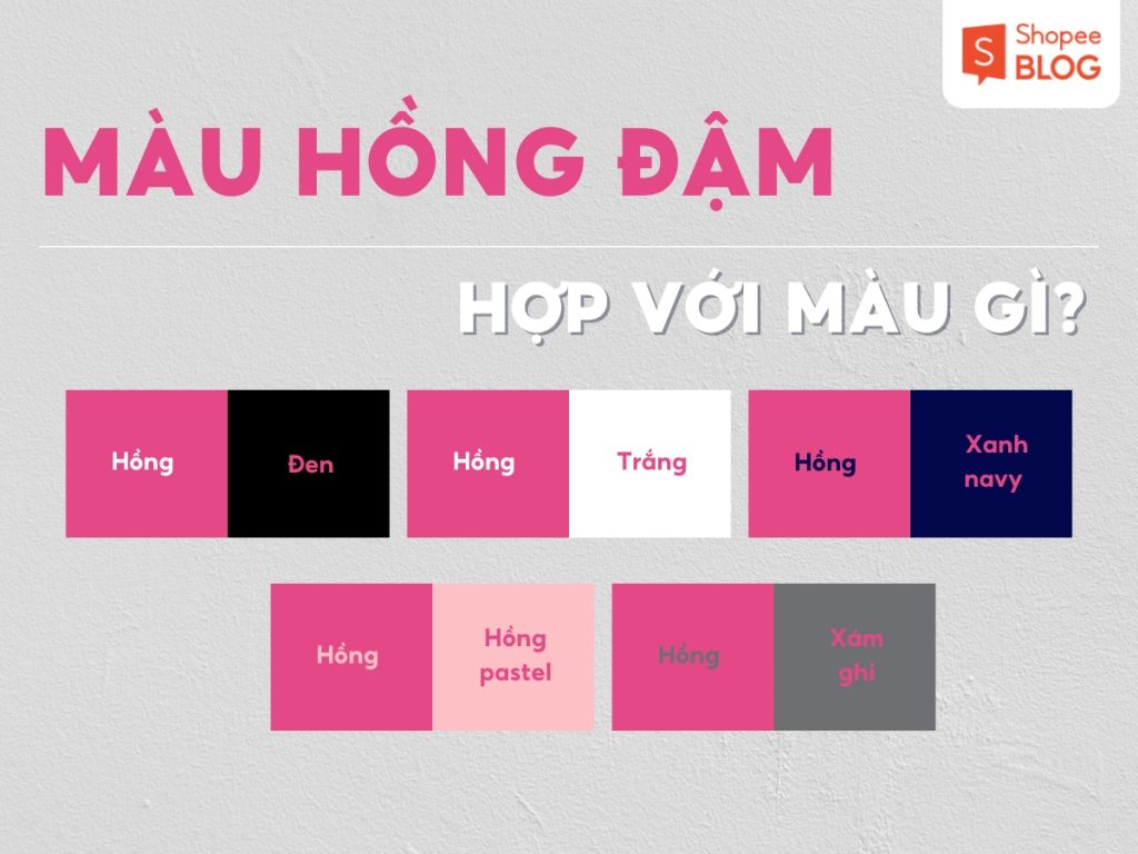 5 gợi ý phối màu với hồng đậm dễ ứng dụng trong thời trang