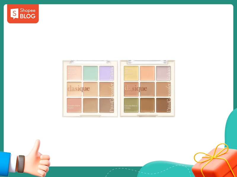 Bảng che khuyết điểm triệt sắc 9 ô Dasique Pro Concealer Palette