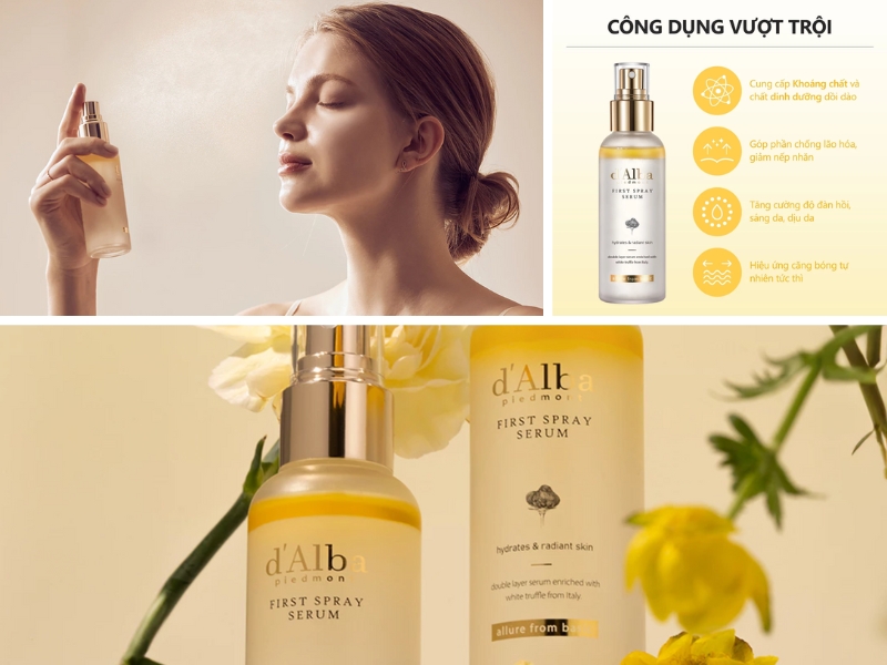 D’Alba First Spray Serum và các công dụng nổi bật