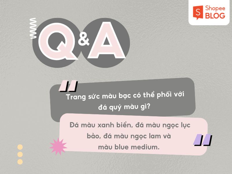 Phối trang sức màu bạc