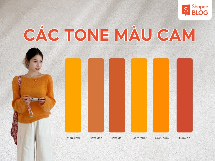 Các tông màu cam