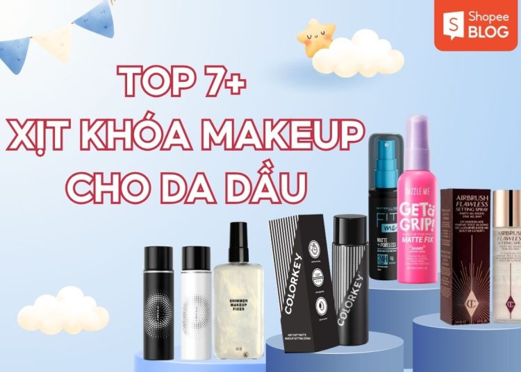 xịt khóa makeup cho da dầu