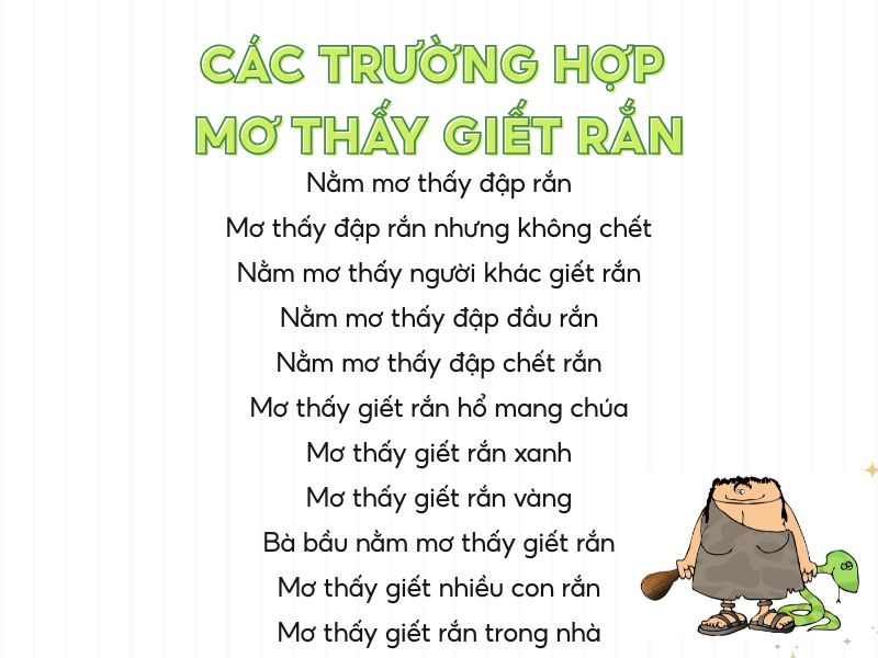 nằm mơ thấy giết rắn