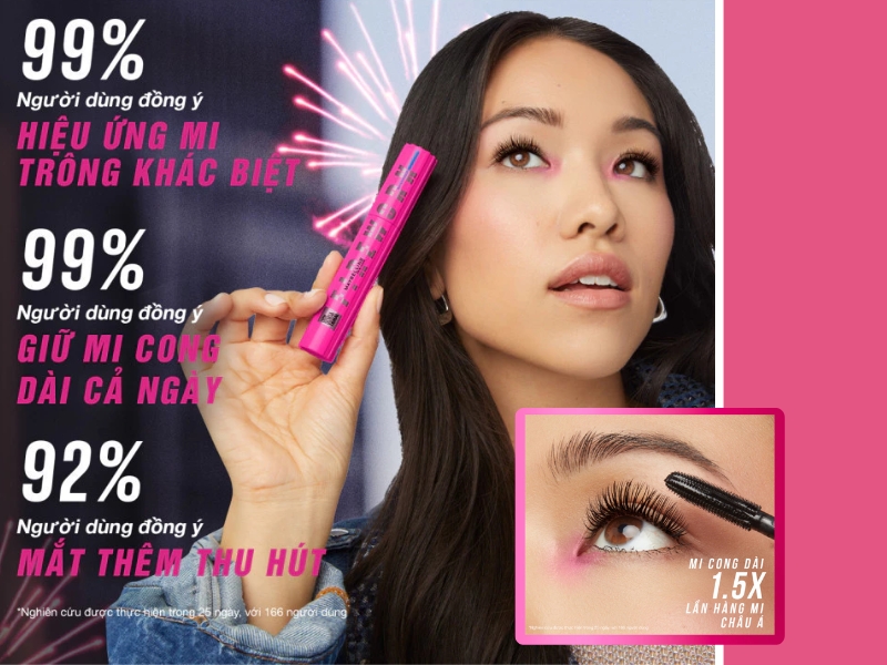 Điểm nổi bật của Maybelline Firework Lash Sensational
