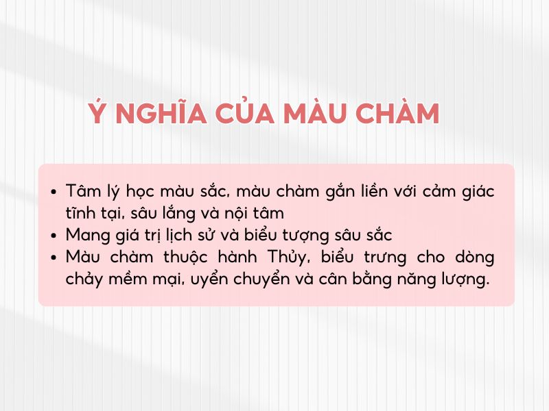 Ý nghĩa của màu chàm trong các khía cạnh cuộc sống