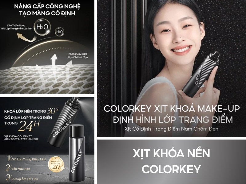 Hiệu quả của xịt khóa nền Colorkey