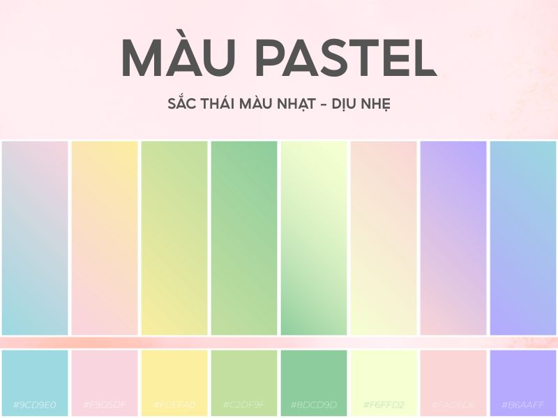 Hiệu ứng tâm lý của màu pastel 
