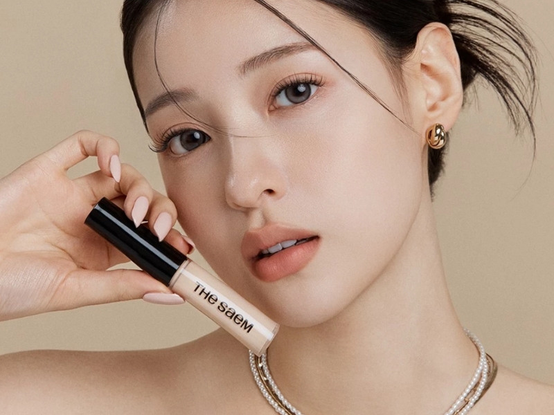 kem che khuyết điểm The Saem Cover Perfection Tip Concealer