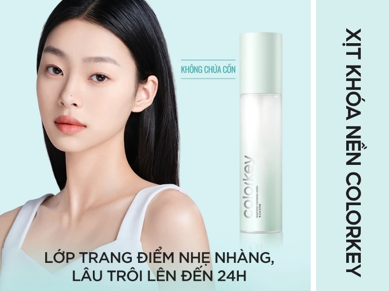 Xịt khoáng Colorkey màu xanh