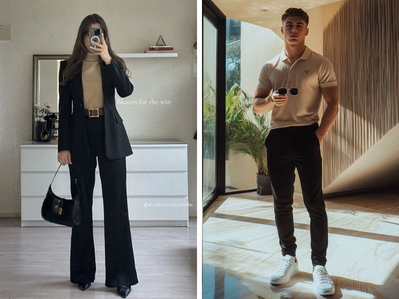 outfit regular form thêm phụ kiện