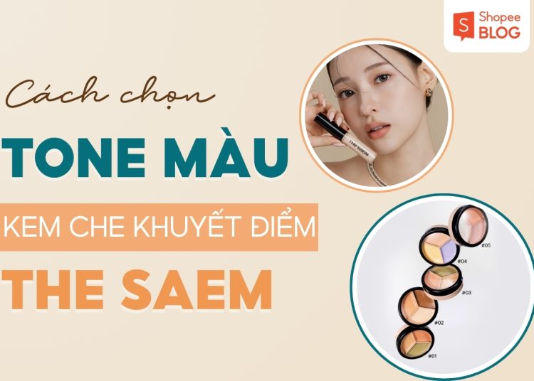 cách chọn tông màu kem che khuyết điểm the saem