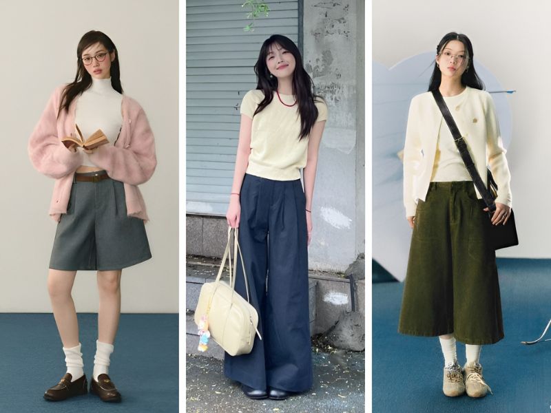 Phối đồ pastel và màu đậm 