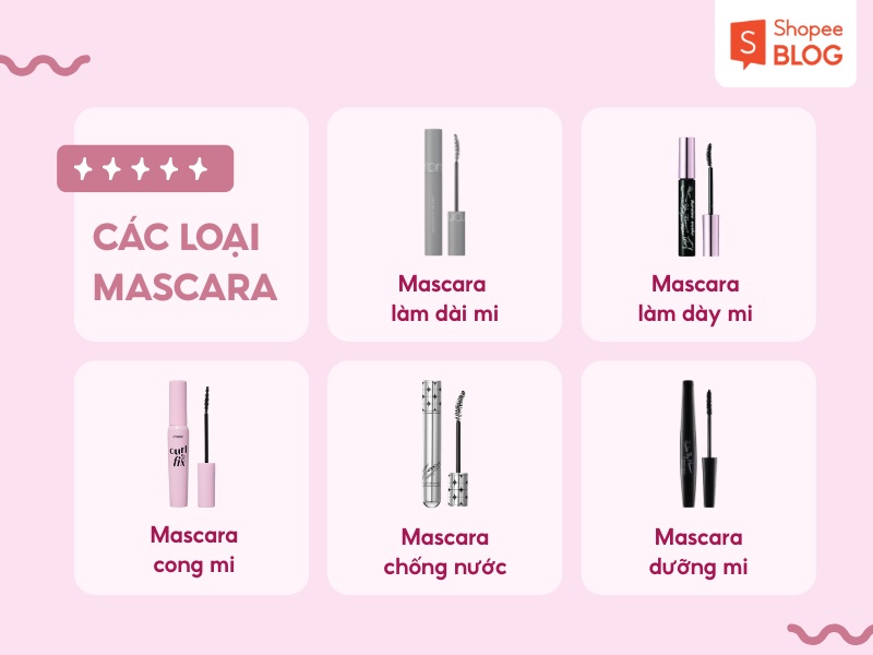 Các loại mascara phổ biến hiện nay

