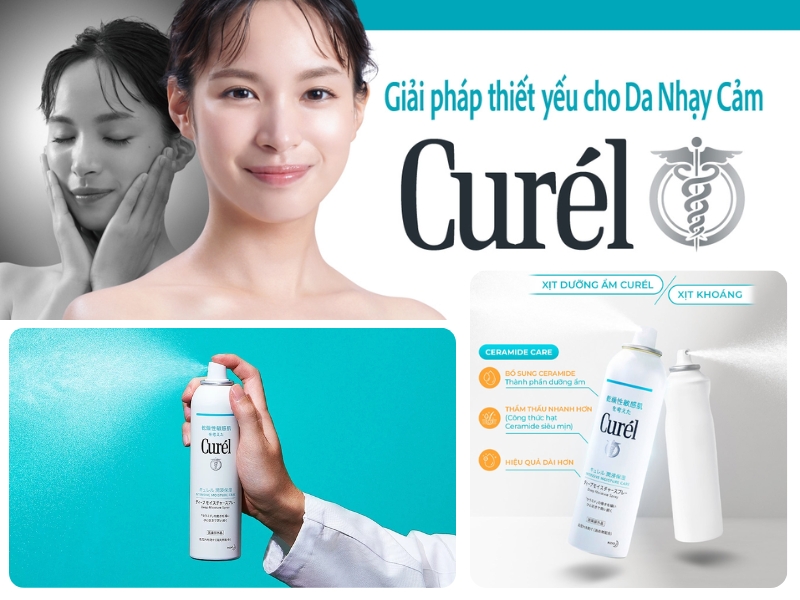 Chai xịt khoáng dưỡng ẩm Curél 