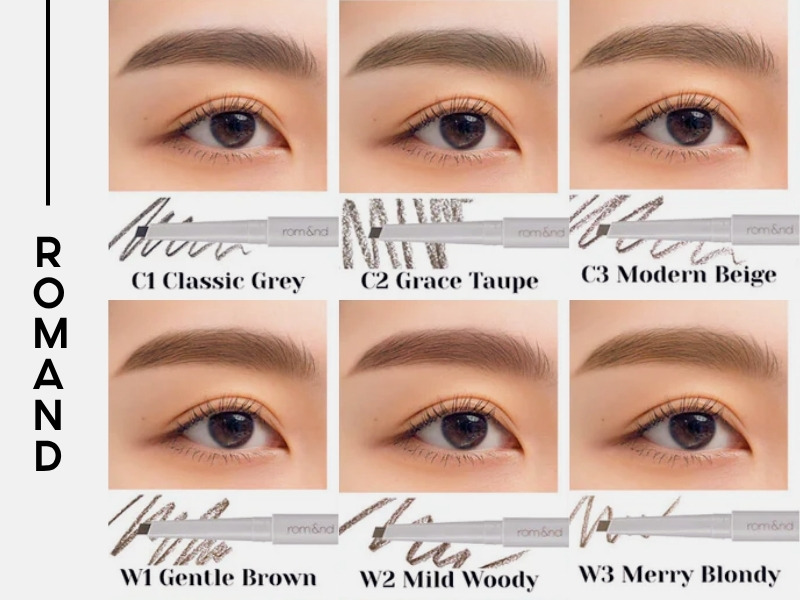 Bảng màu chì kẻ mày Romand Han All Flat Brow