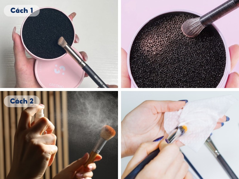 Cách giặt cọ khô