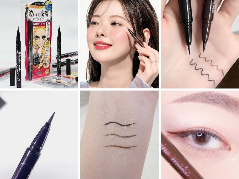 Kẻ mắt Kissme Heroine Make Smooth Liquid Eyeliner Super Keep