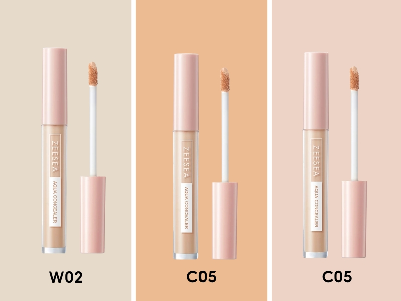 Bảng màu của Zeesea Aqua Concealer