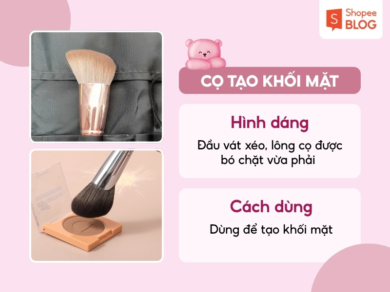 Cách dùng cọ tạo khối mặt